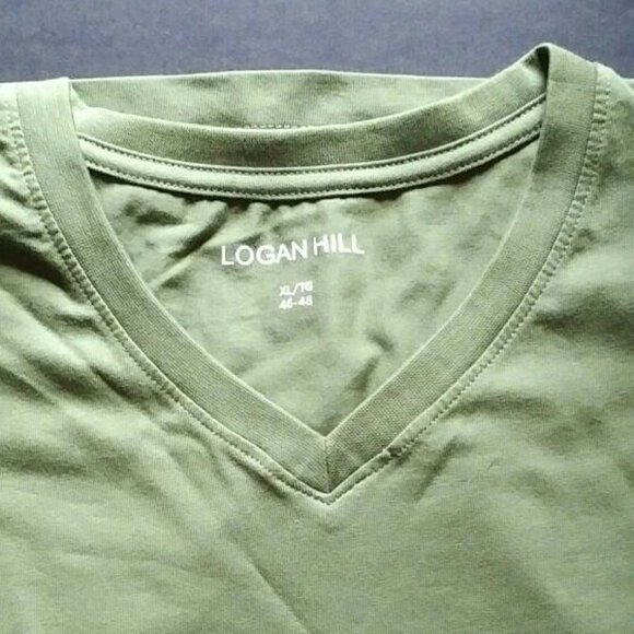 FLASH SALE!! NEW Logan Hill Men's Olive/Sage Green T-shirt, XL - Picture 2 of 3